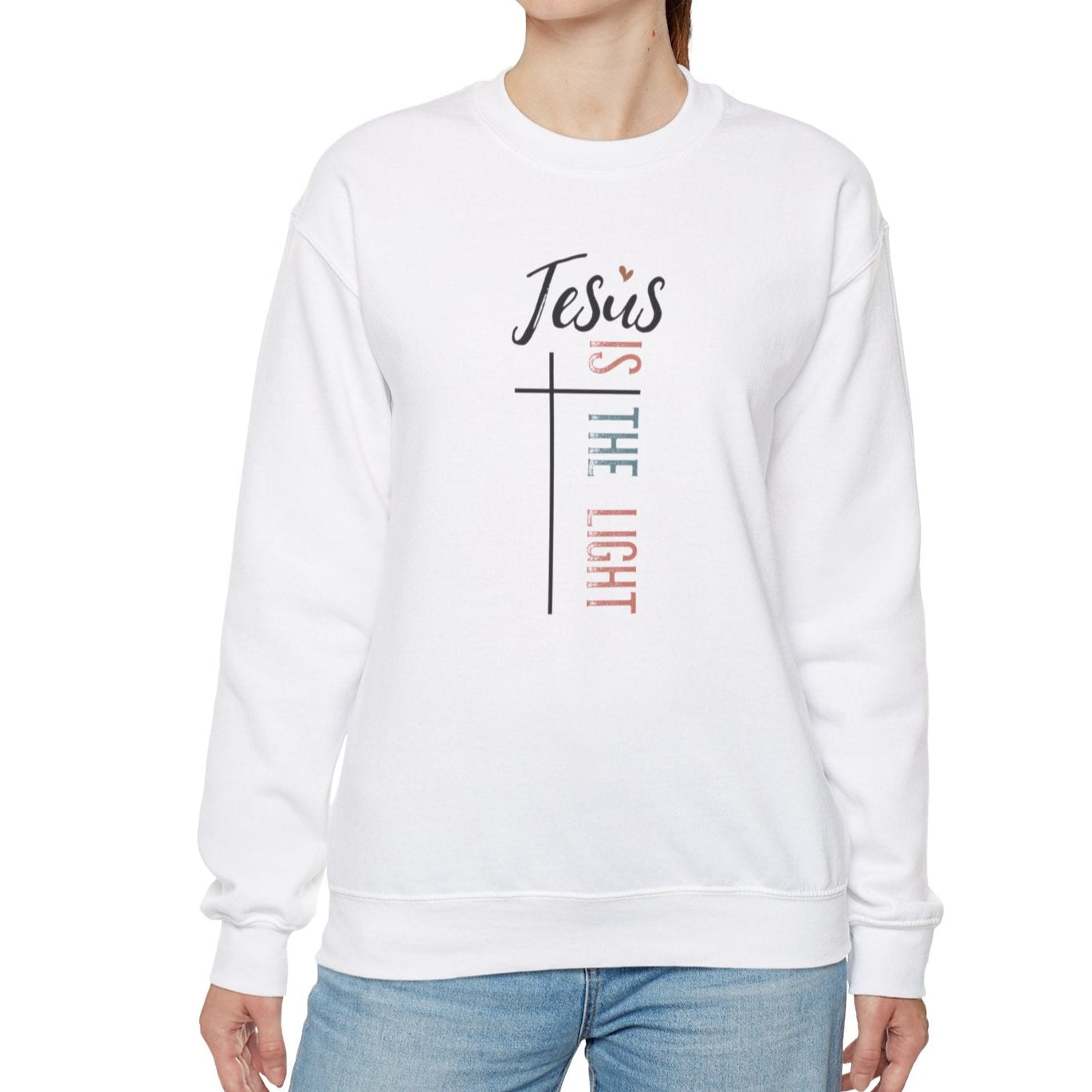 Jesus Is the Light Sweatshirt - Kim’s Signature Beauty & Accessories    