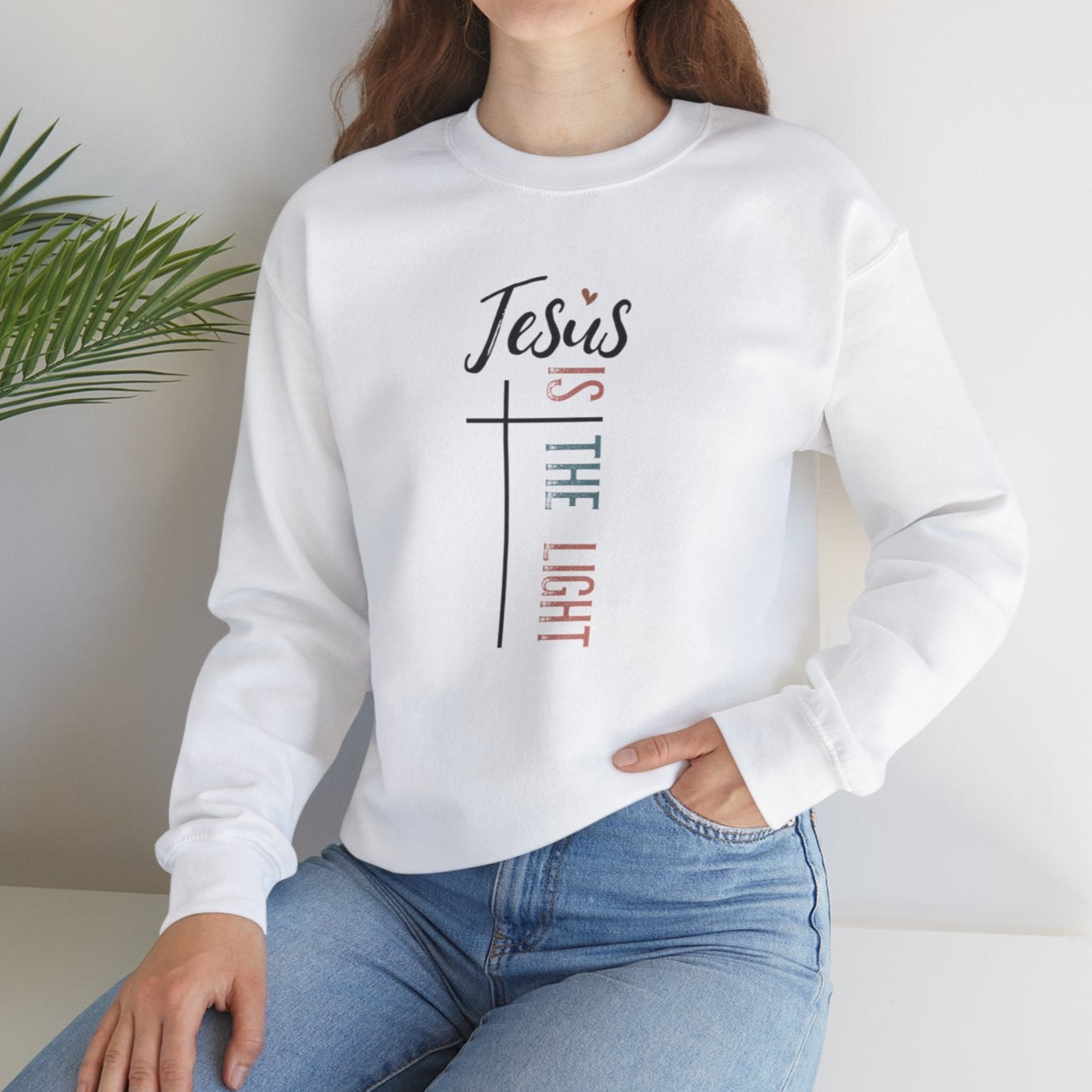 Jesus Is the Light Sweatshirt - Kim’s Signature Beauty & Accessories    