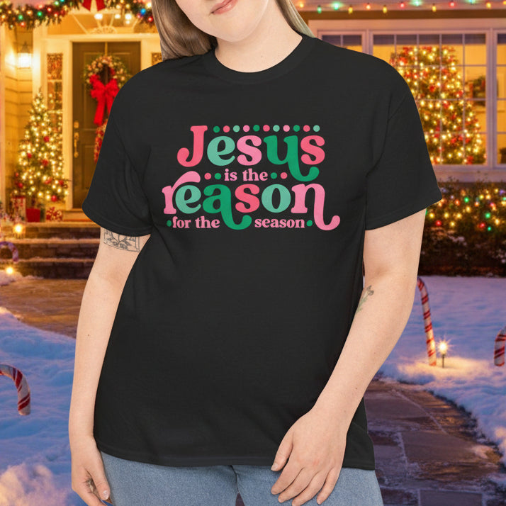 Jesus Is the Reason for the Season Christmas Tee - Kim’s Signature Beauty & Accessories    