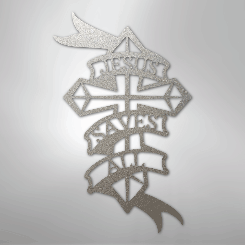 Jesus Saves All - Steel Sign - Kim’s Signature Beauty & Accessories