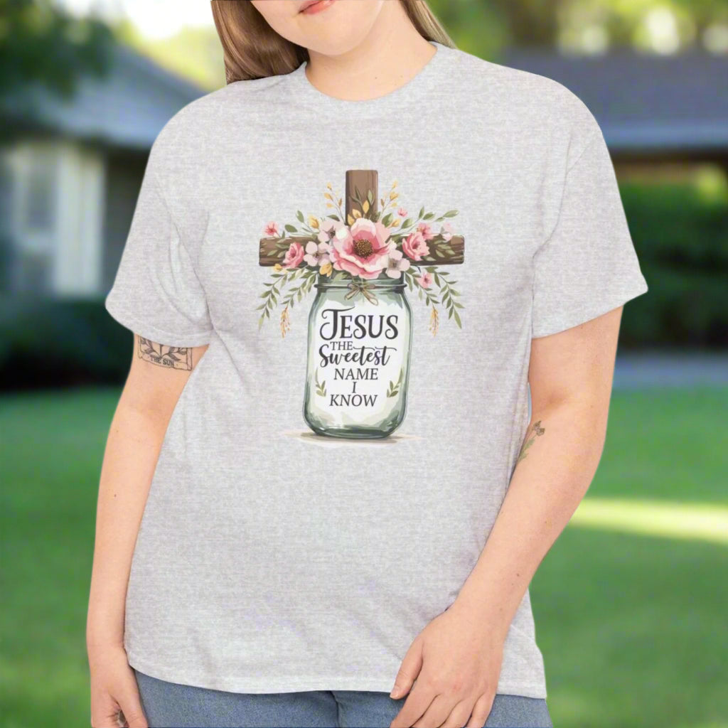 Jesus The Sweetest Name Tee - Kim’s Signature Beauty & Accessories    