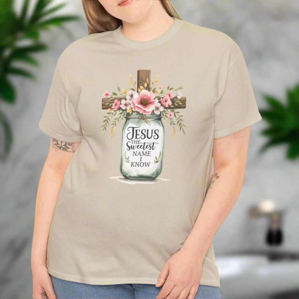 Jesus The Sweetest Name Tee - Kim’s Signature Beauty & Accessories    