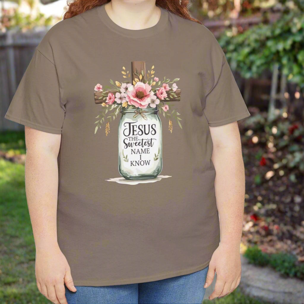 Jesus The Sweetest Name Tee - Kim’s Signature Beauty & Accessories    