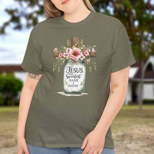 Jesus The Sweetest Name Tee - Kim’s Signature Beauty & Accessories    