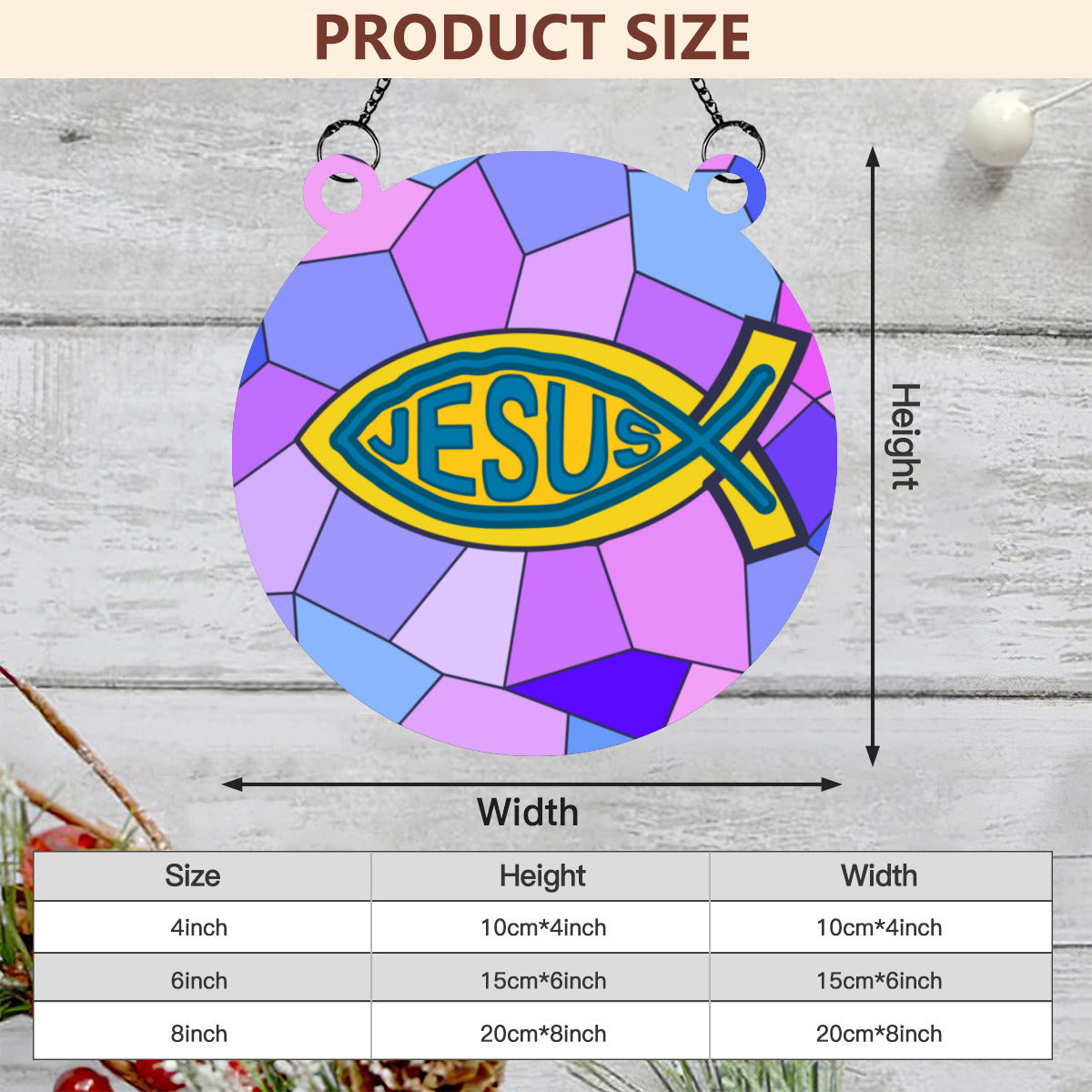 Jesus fish stained glass - Kim’s Signature Beauty & Accessories    