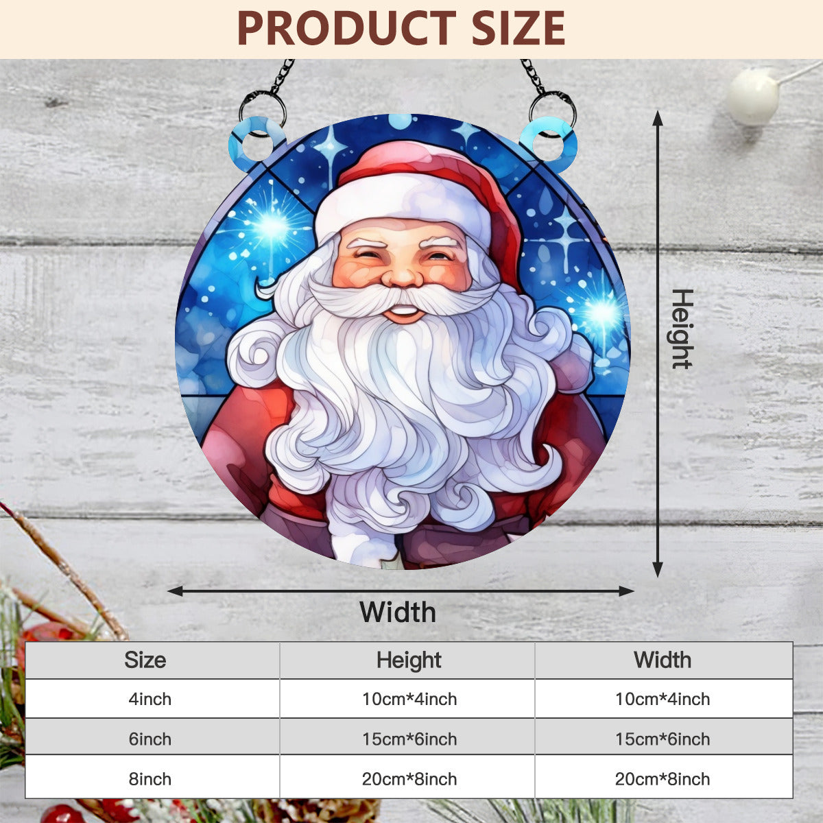 Jolly Santa Stained Glass - Kim’s Signature Beauty & Accessories    