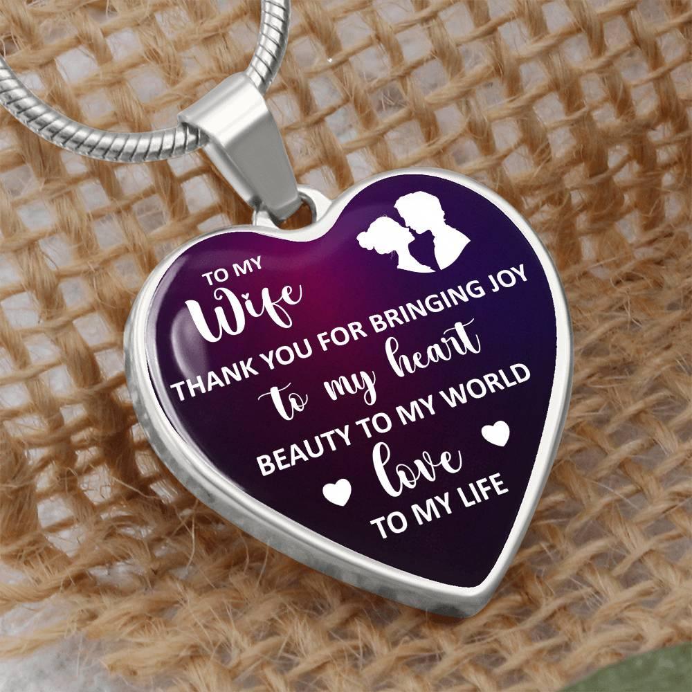 Joy, Beauty, Love Wife Necklace - Kim’s Signature Beauty & Accessories    