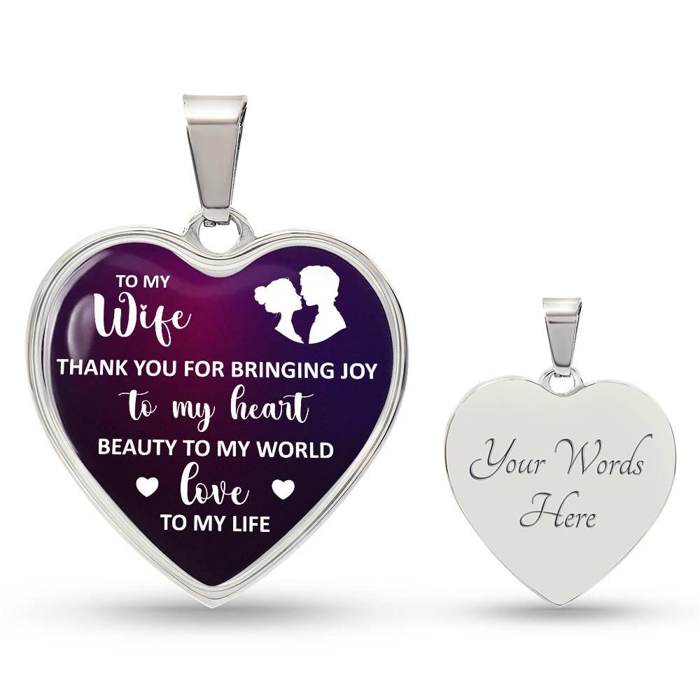 Joy, Beauty, Love Wife Necklace - Kim’s Signature Beauty & Accessories    