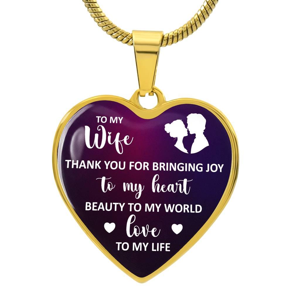 Joy, Beauty, Love Wife Necklace - Kim’s Signature Beauty & Accessories    