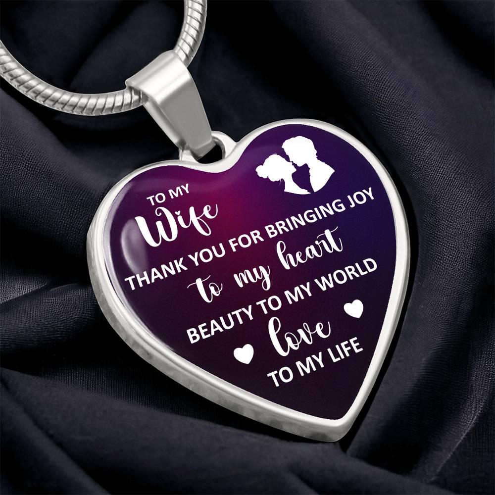 Joy, Beauty, Love Wife Necklace - Kim’s Signature Beauty & Accessories    