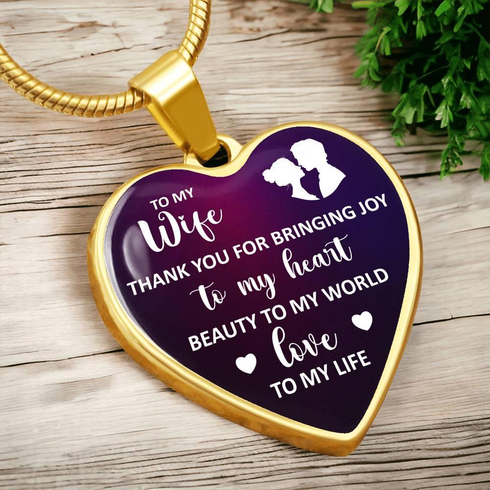 Joy, Beauty, Love Wife Necklace - Kim’s Signature Beauty & Accessories    