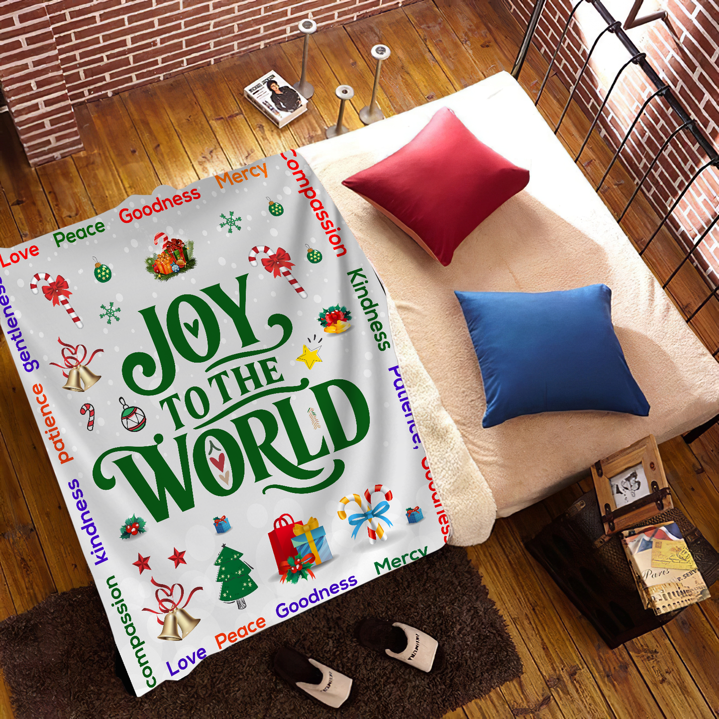 Joy to the World Blanket - Kim’s Signature Beauty & Accessories    