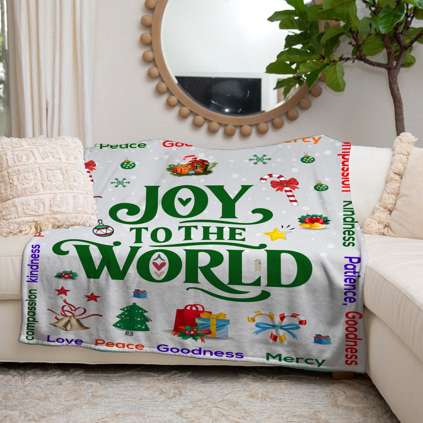 Joy to the World Blanket - Kim’s Signature Beauty & Accessories    