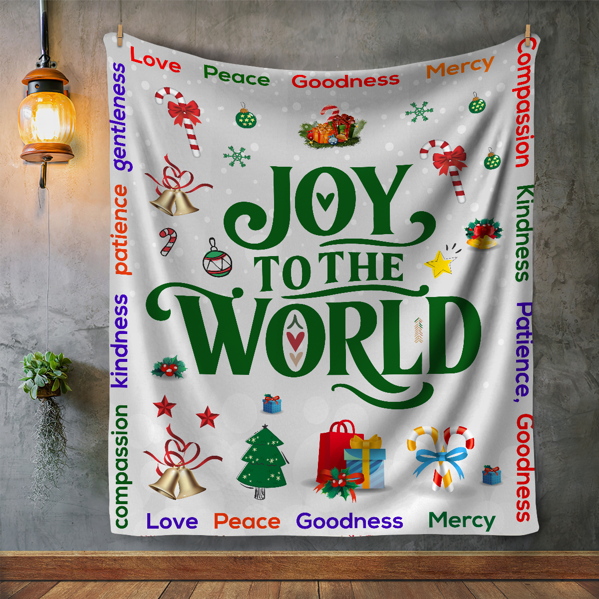 Joy to the World Blanket - Kim’s Signature Beauty & Accessories    