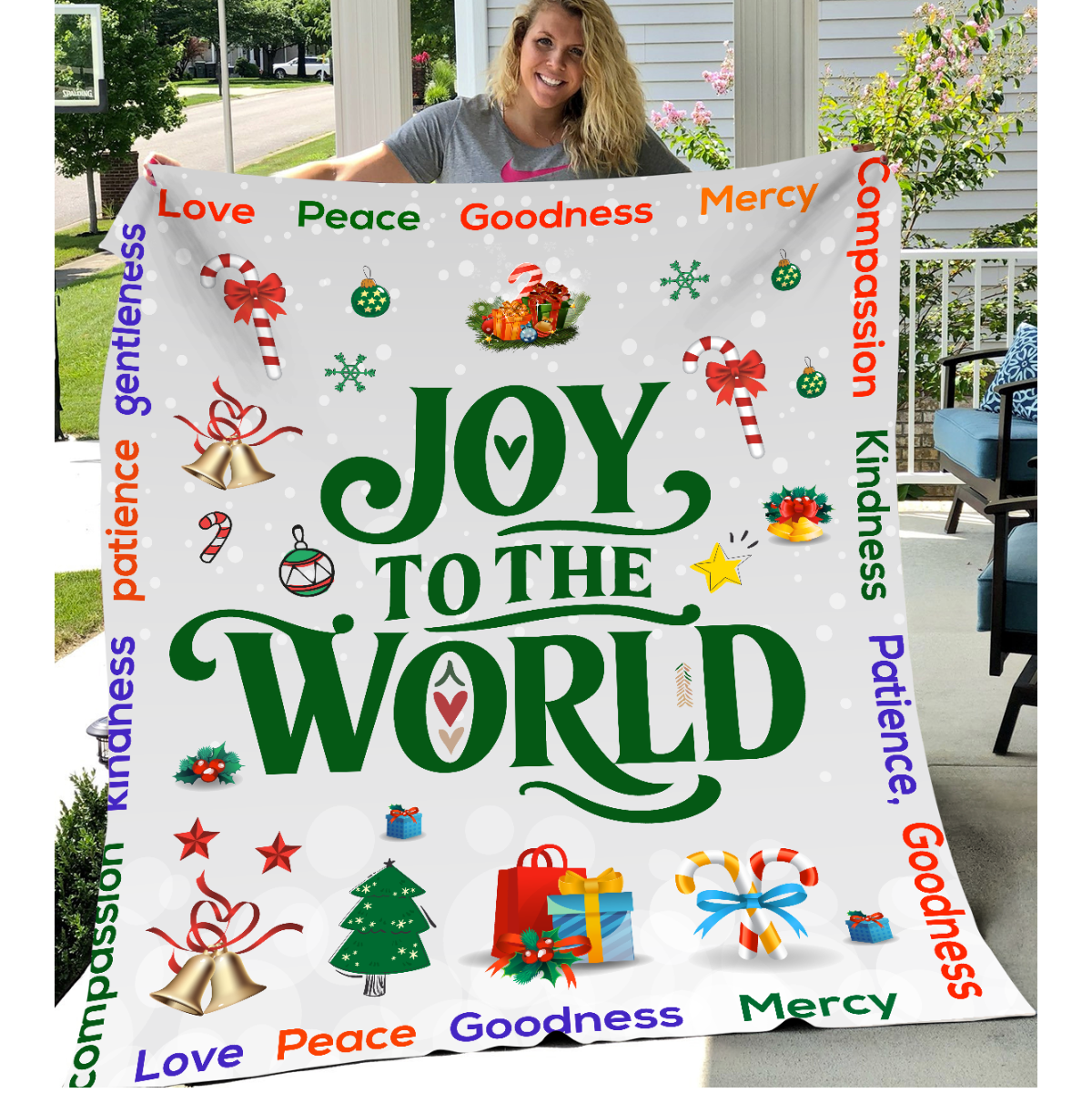 Joy to the World Blanket - Kim’s Signature Beauty & Accessories    