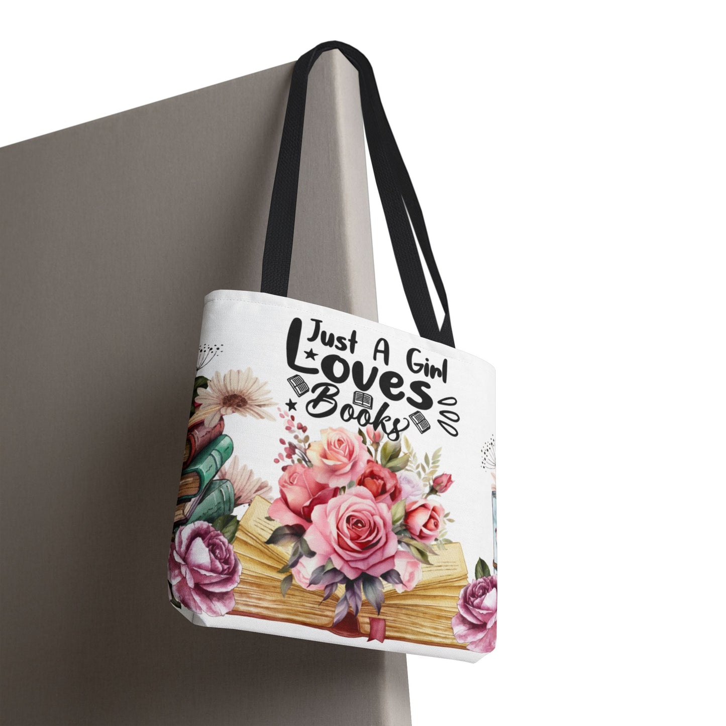 Just A Girl Loves Books Tote Bag - Kim’s Signature Beauty & Accessories    