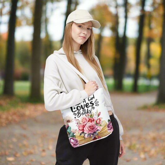 Just A Girl Loves Books Tote Bag - Kim’s Signature Beauty & Accessories    