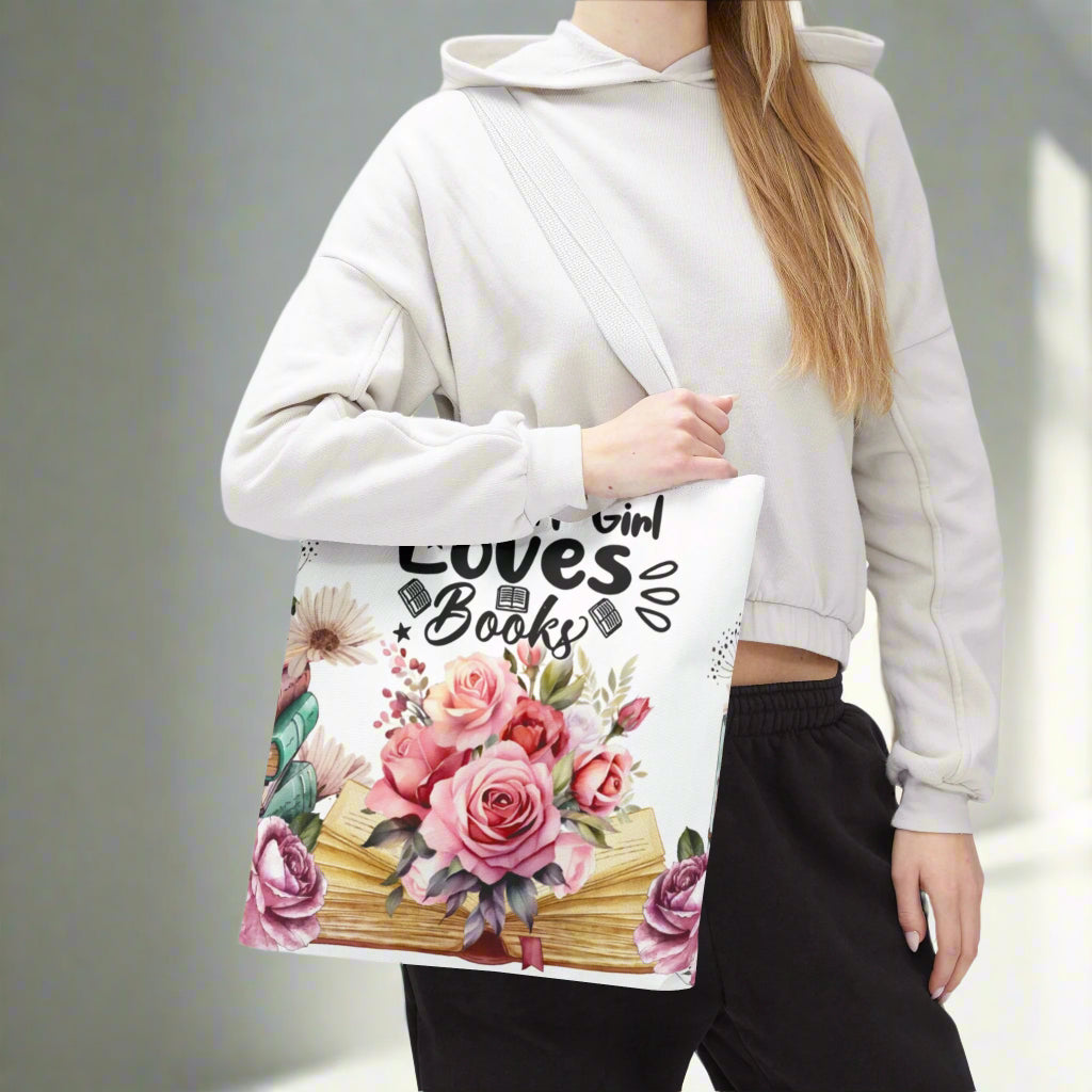Just A Girl Loves Books Tote Bag - Kim’s Signature Beauty & Accessories    