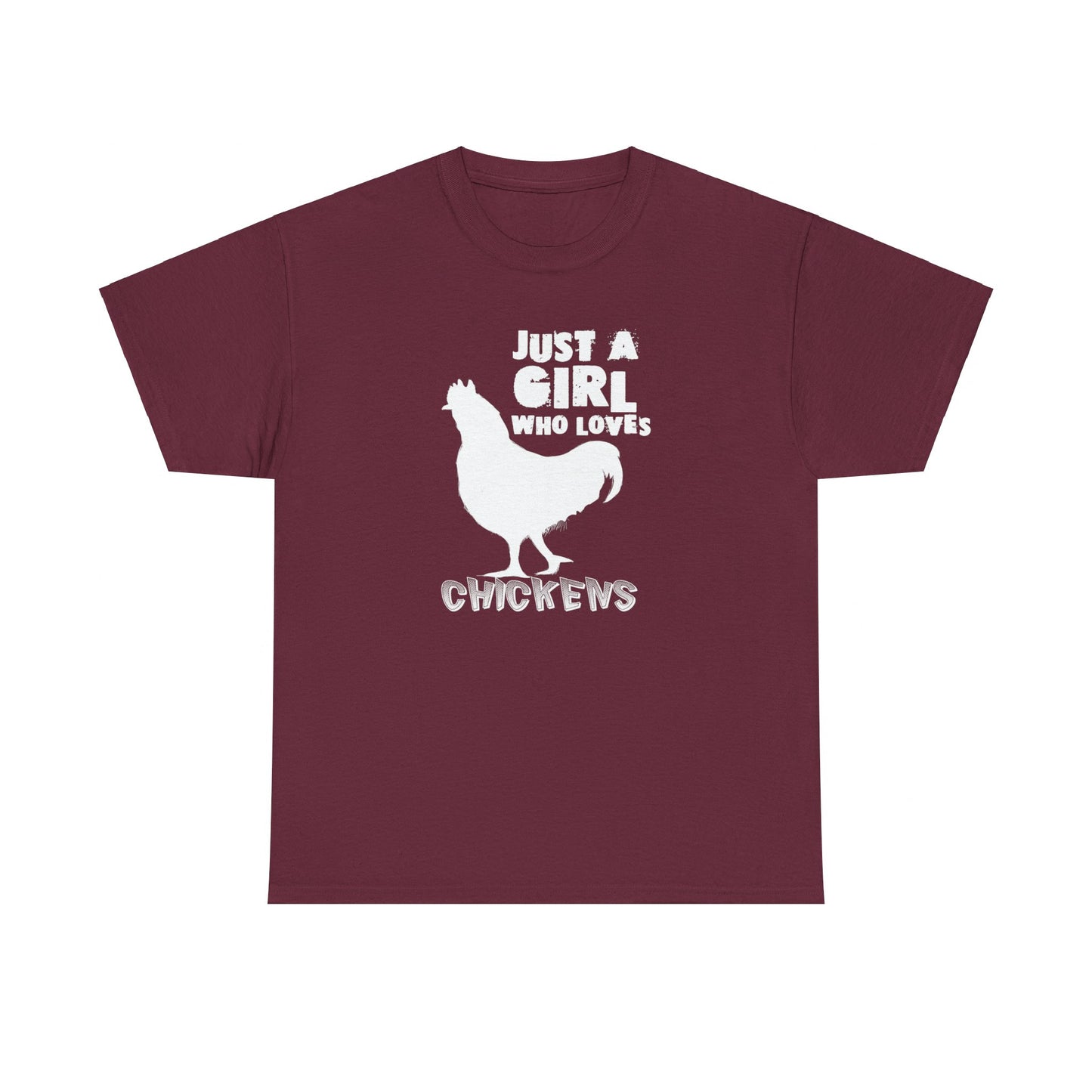 Just A Girl that Loves Chickens Tee - Kim’s Signature Beauty & Accessories    