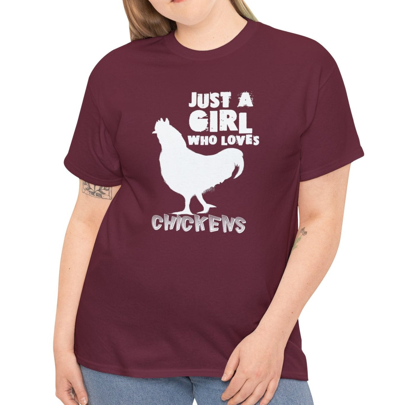 Just A Girl that Loves Chickens Tee - Kim’s Signature Beauty & Accessories    