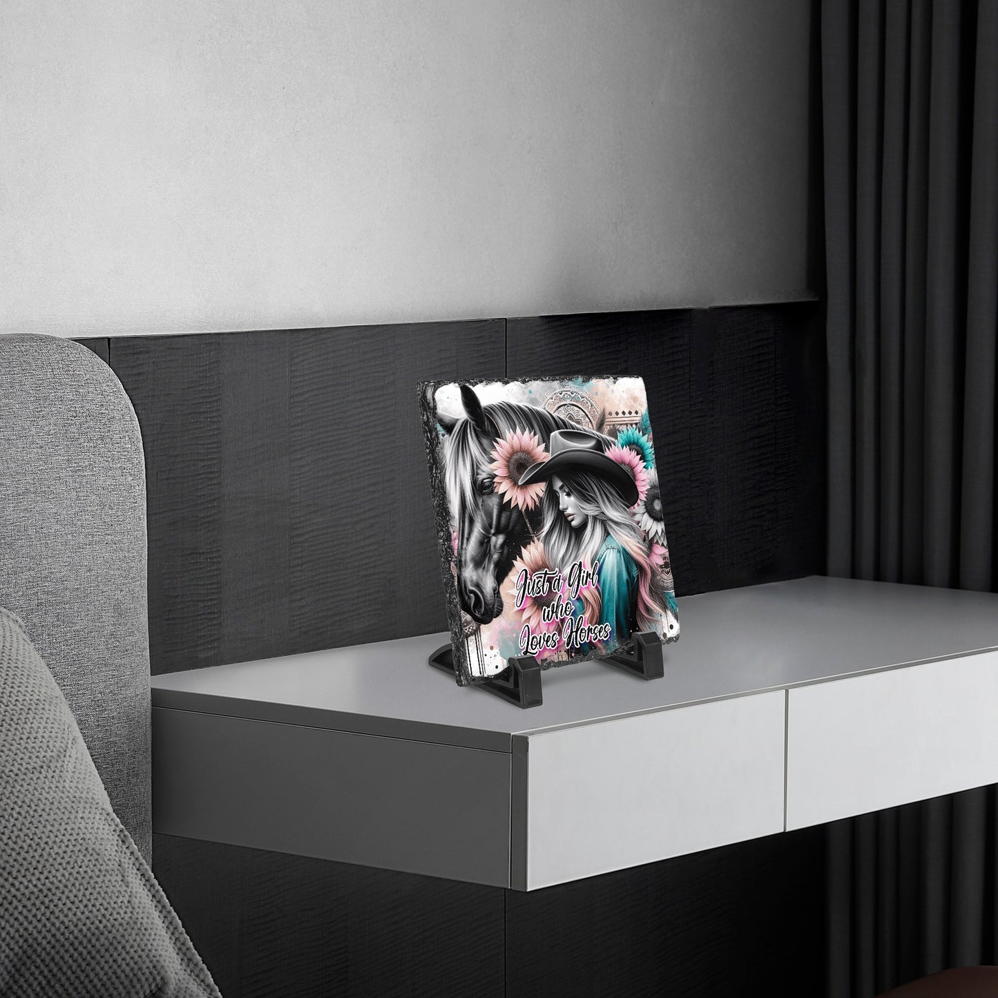 Just a Girl Who Loves Horses Square Plaque - Kim’s Signature Beauty & Accessories    