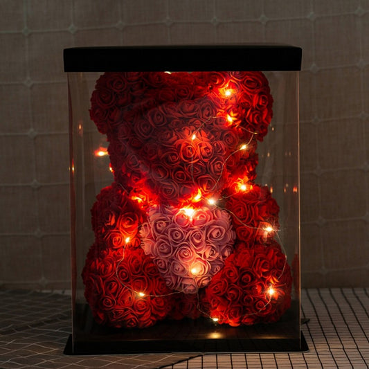 Artificial Red Rose Teddy Bear Decoration - Kim’s Signature Beauty & Accessories    
