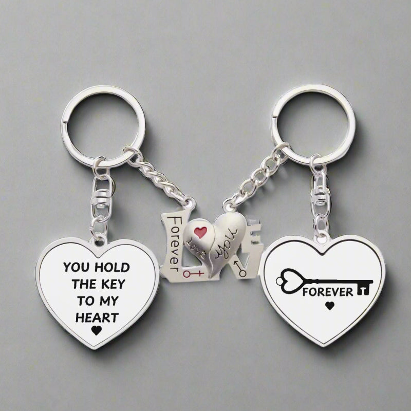 Key to My Heart Couples Magnetic Keychain - Kim’s Signature Beauty & Accessories    