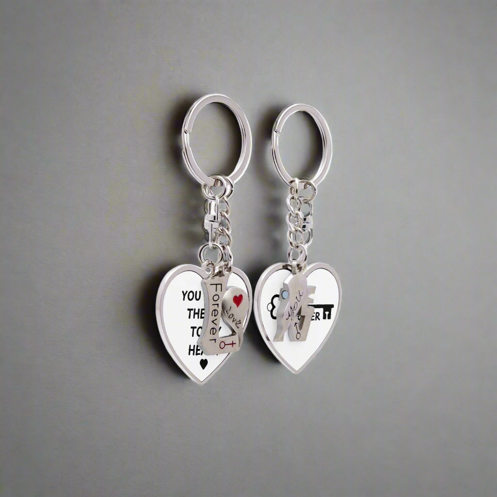 Key to My Heart Couples Magnetic Keychain - Kim’s Signature Beauty & Accessories    