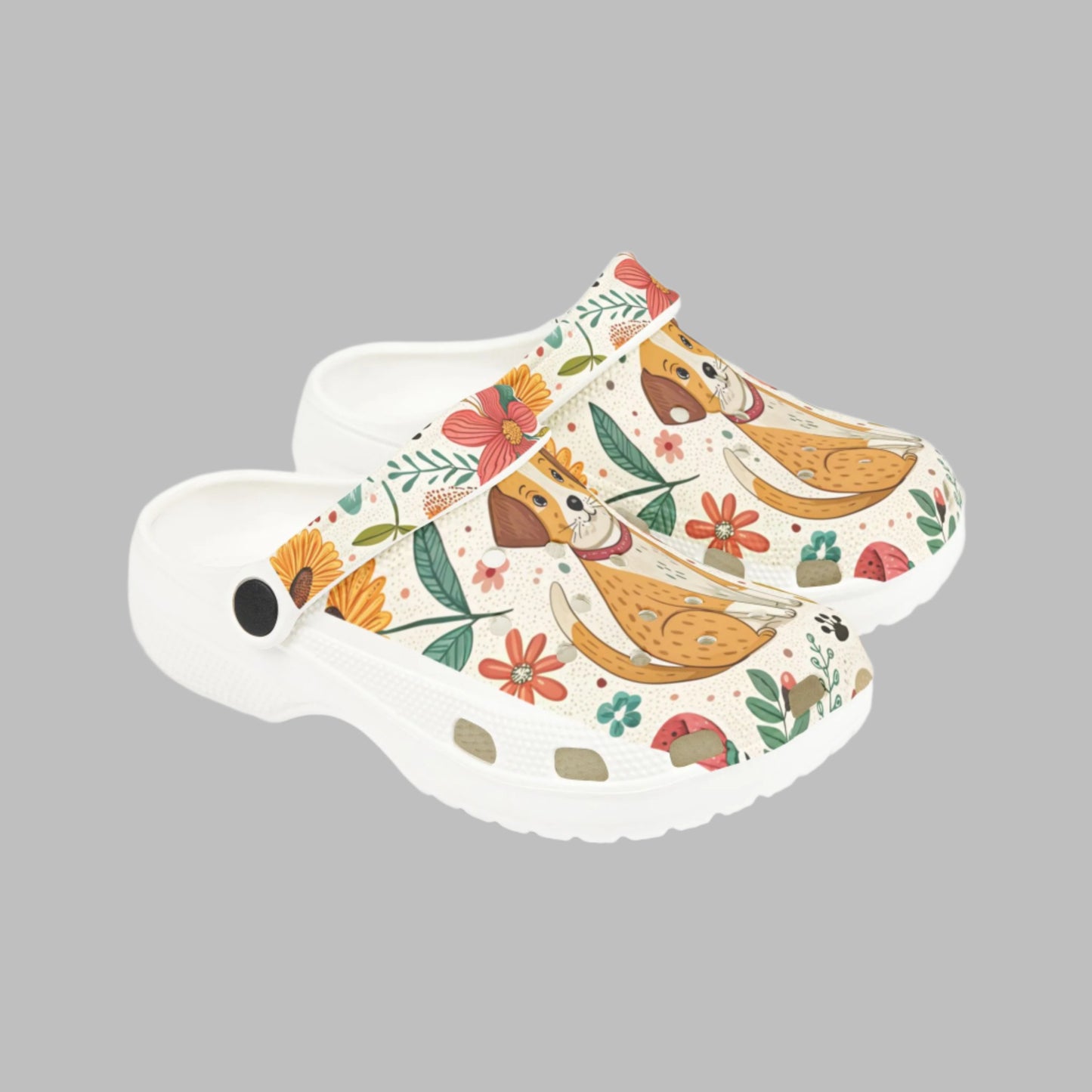 Kids' Floral Dog Clogs | Fun EVA Foam Footwear for Summer Adventures - Kim’s Signature Beauty & Accessories    