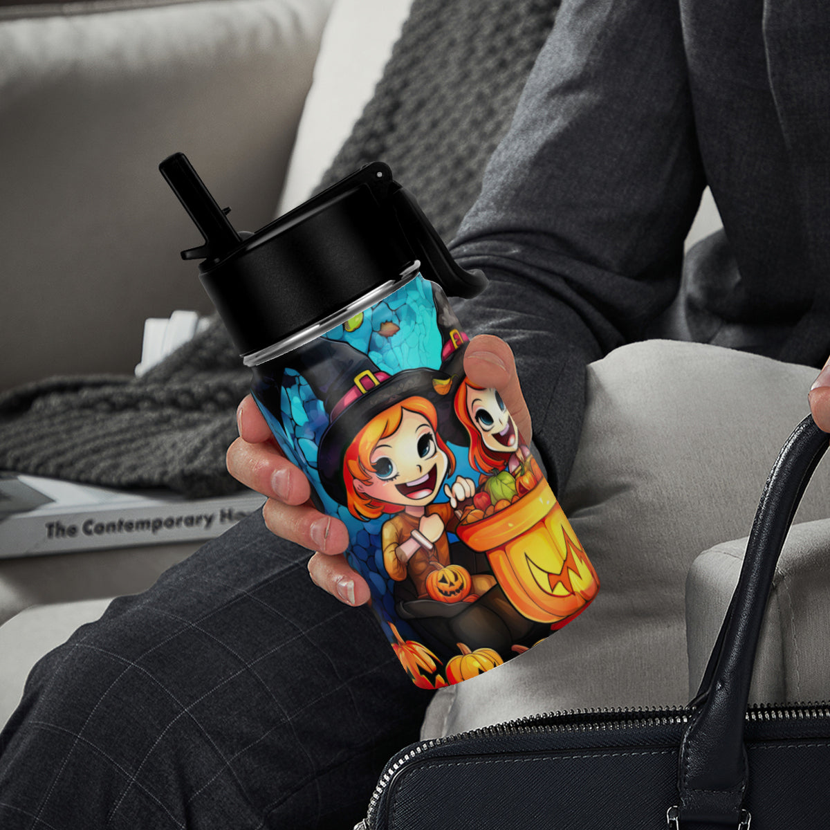 Kids Halloween Themed 12oz Tumbler - Kim’s Signature Beauty & Accessories    