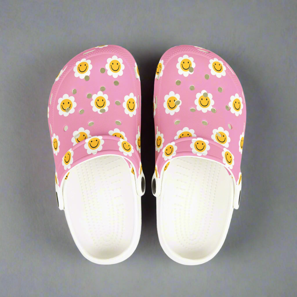 🌸🌼 Kids' Happy Flower Clogs - Pink Clogs - Kim’s Signature Beauty & Accessories    