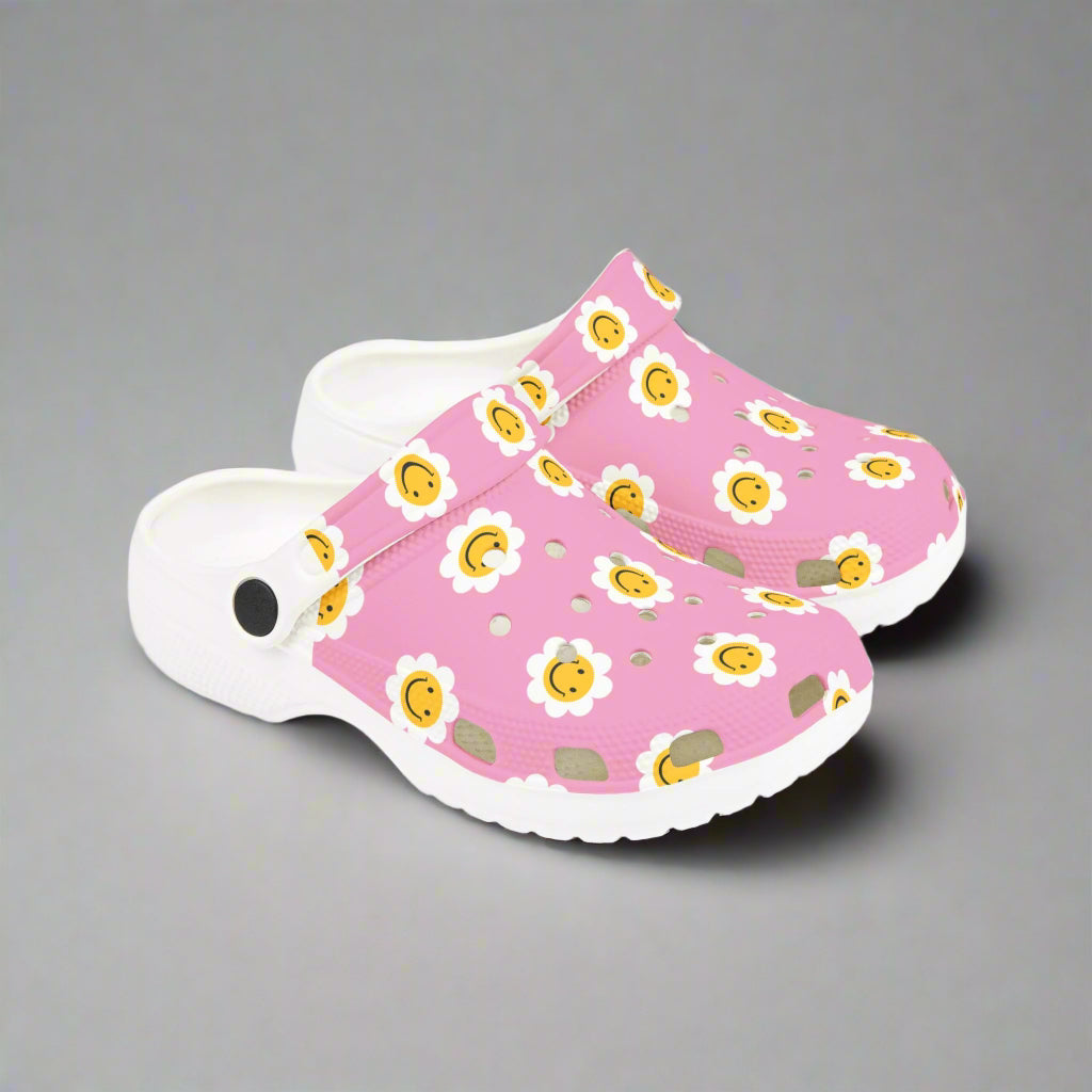 🌸🌼 Kids' Happy Flower Clogs - Pink Clogs - Kim’s Signature Beauty & Accessories    