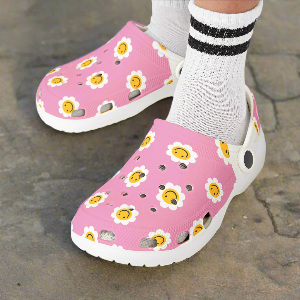 🌸🌼 Kids' Happy Flower Clogs - Pink Clogs - Kim’s Signature Beauty & Accessories    