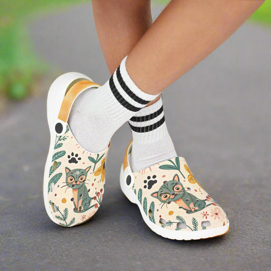 Kids' Nature-Inspired EVA Foam Clogs with Fun Cat Design - Kim’s Signature Beauty & Accessories    