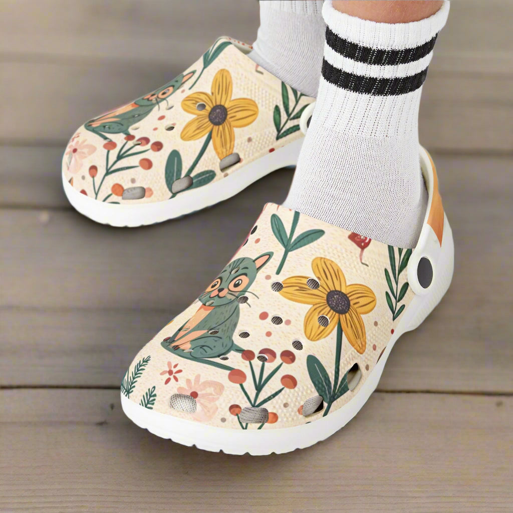 Kids' Nature-Inspired EVA Foam Clogs with Fun Cat Design - Kim’s Signature Beauty & Accessories    