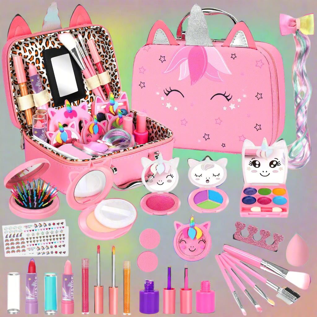 Kids Washable Makeup Kit – Real Pretend Makeup - Kim’s Signature Beauty & Accessories    