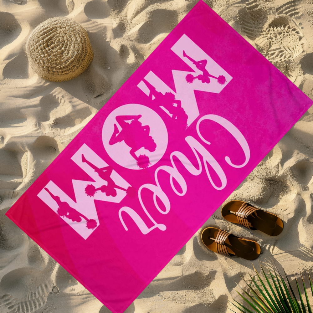 Cheer Mom Beach Towel - Kim’s Signature Beauty & Accessories    