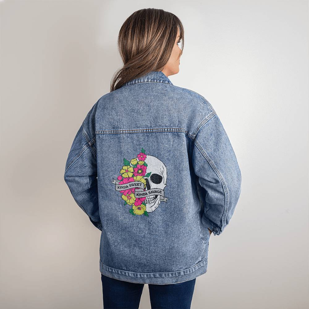Kinda Savage Jean Jacket - Kim’s Signature Beauty & Accessories    