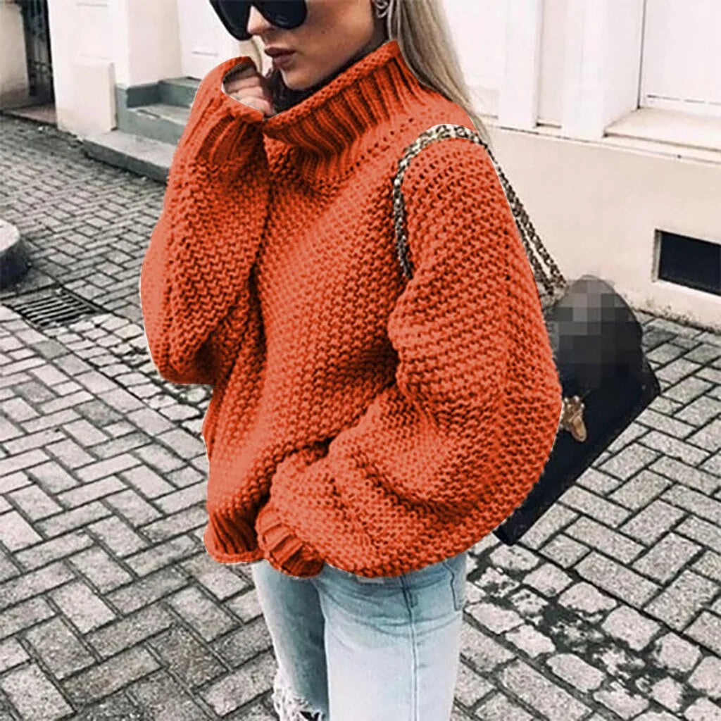 Knitted Turtleneck Sweater - Kim’s Signature Beauty & Accessories    