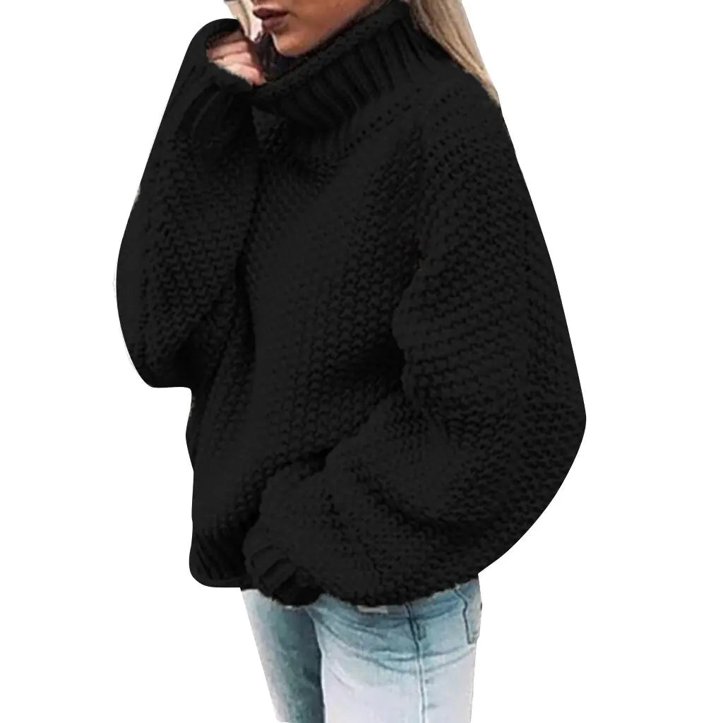 Knitted Turtleneck Sweater - Kim’s Signature Beauty & Accessories    
