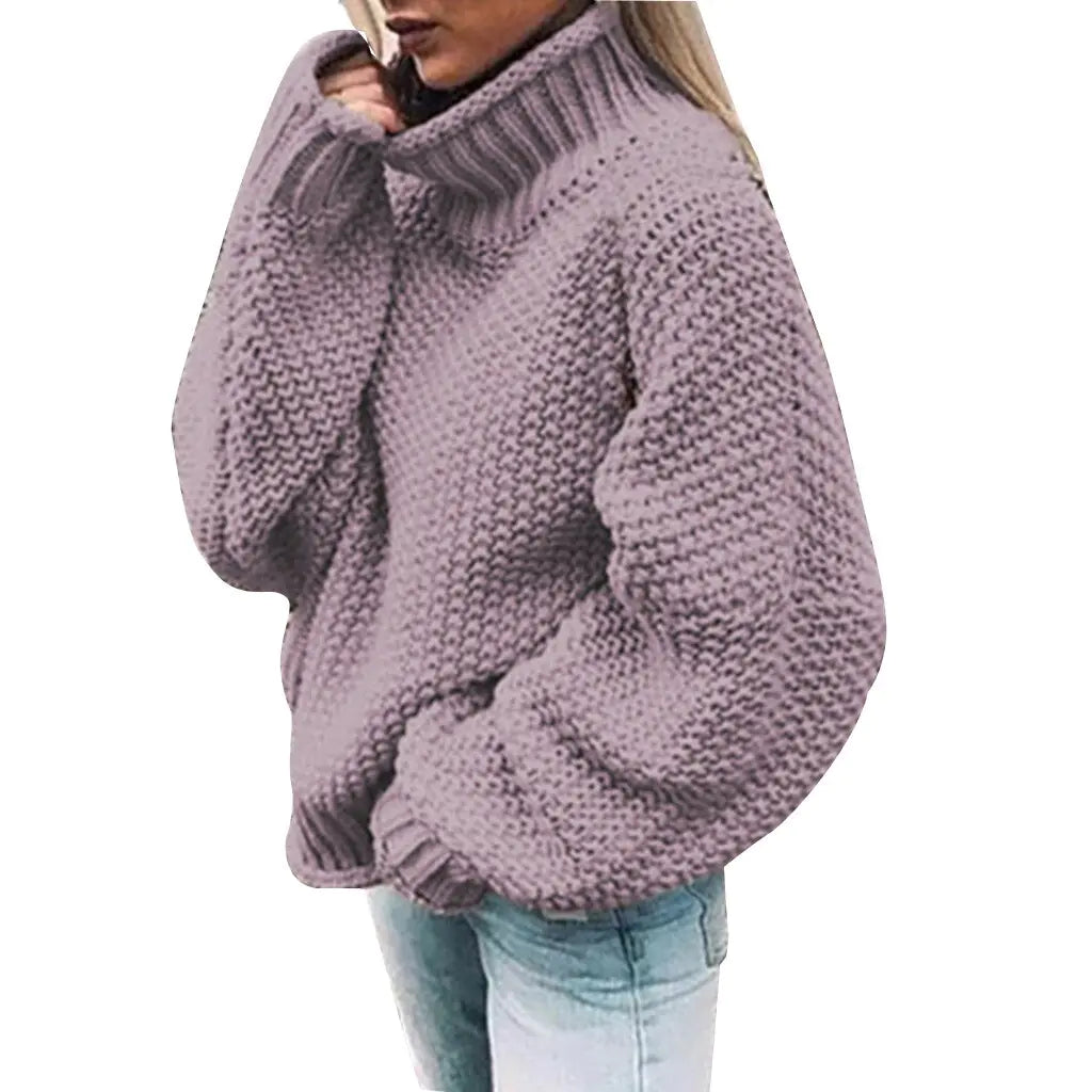 Knitted Turtleneck Sweater - Kim’s Signature Beauty & Accessories    