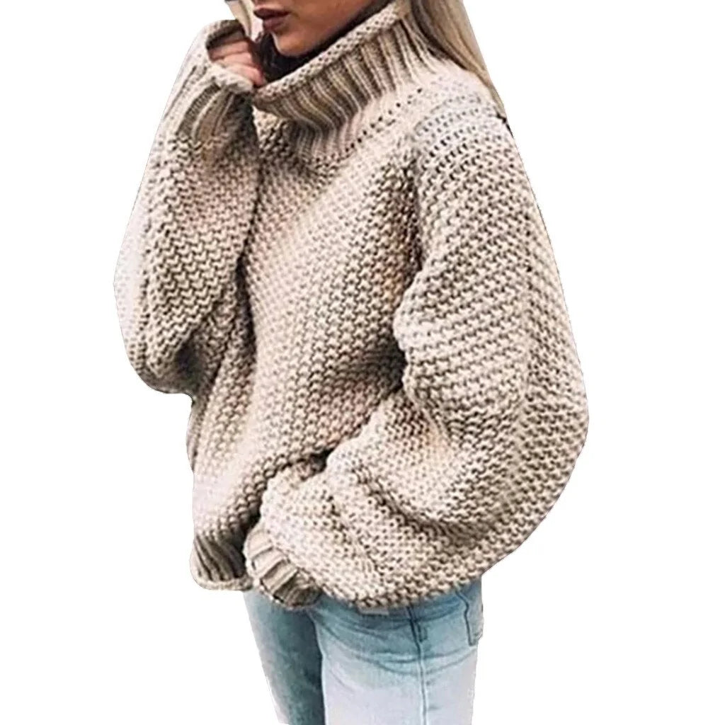 Knitted Turtleneck Sweater - Kim’s Signature Beauty & Accessories    