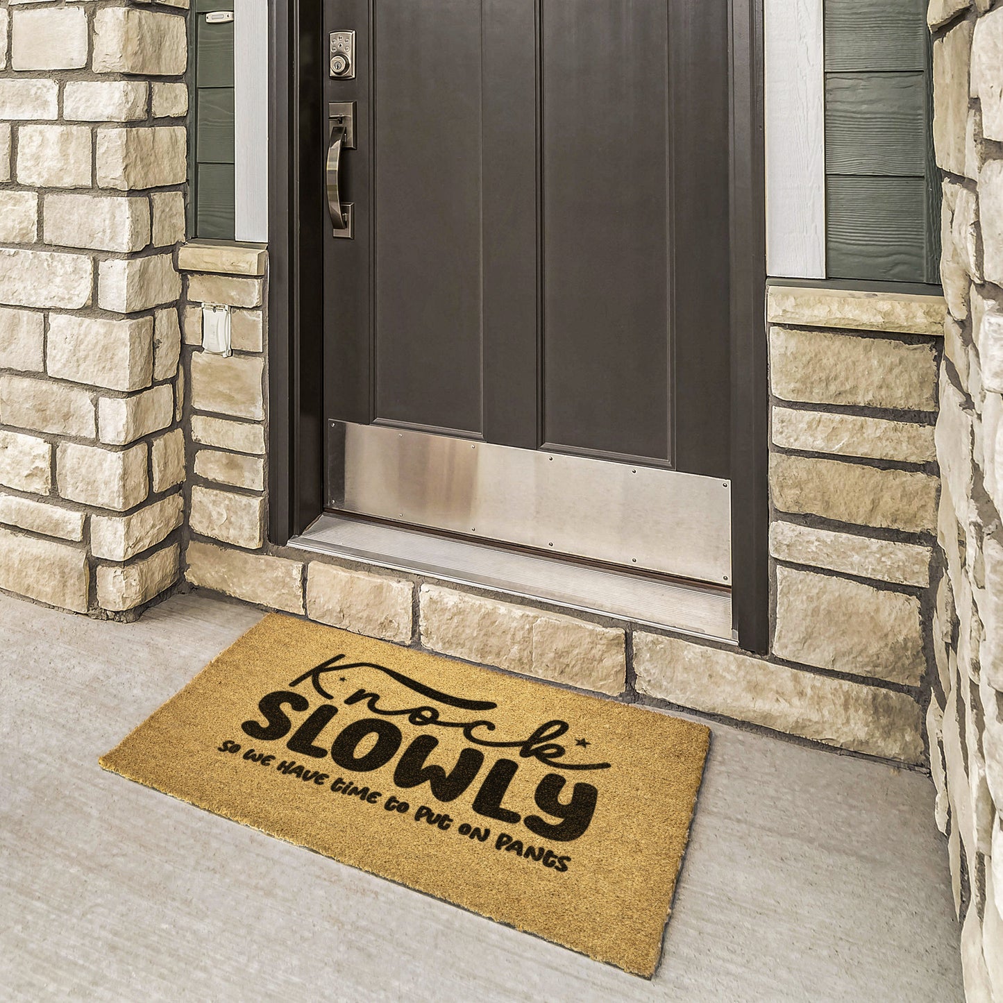 Knock Slowly Door Mat - Kim’s Signature Beauty & Accessories    