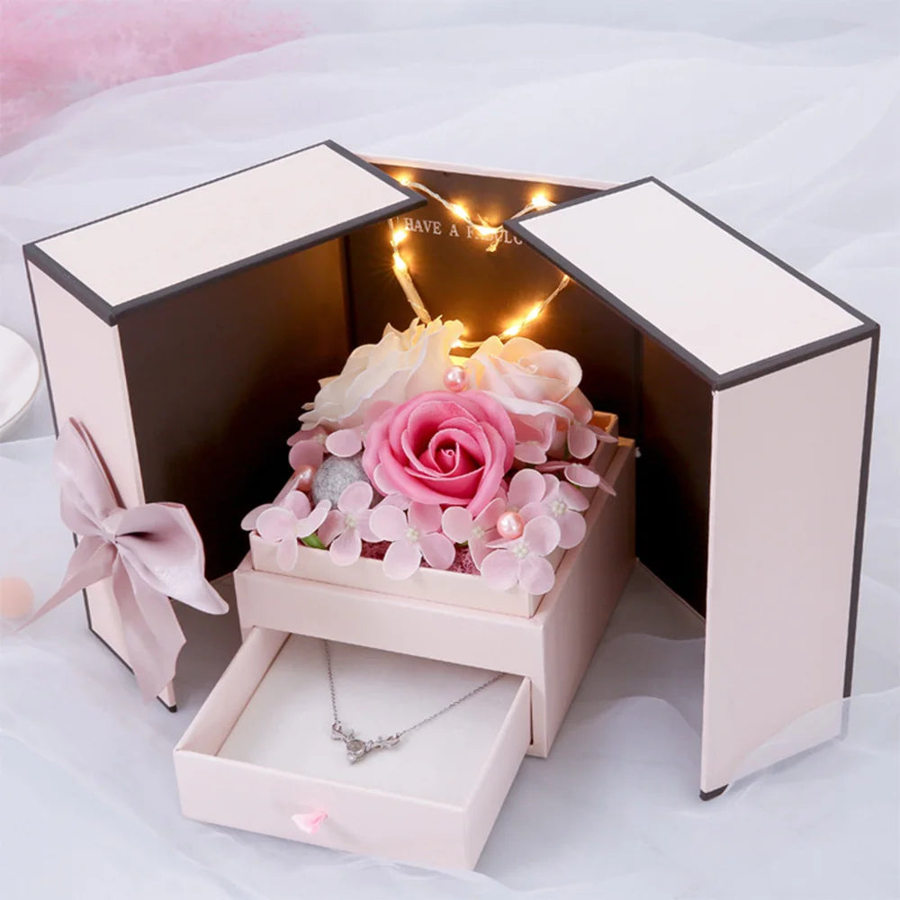 LED Soap Rose Flower Gift Box - Kim’s Signature Beauty & Accessories    