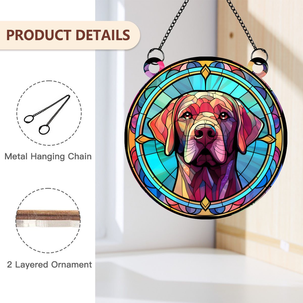 Labrador Stained Glass - Kim’s Signature Beauty & Accessories    
