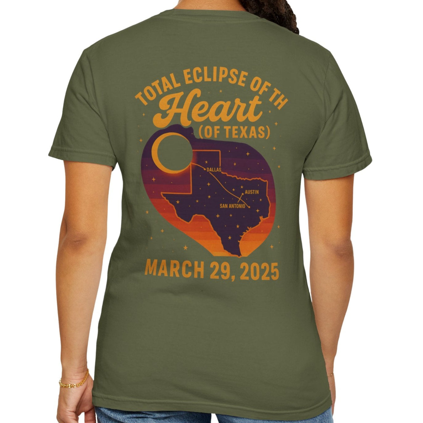 Ladies Total Eclipse of the Heart Unisex T-Shirt | Texas 2025 Commemorative - Kim’s Signature Beauty & Accessories    