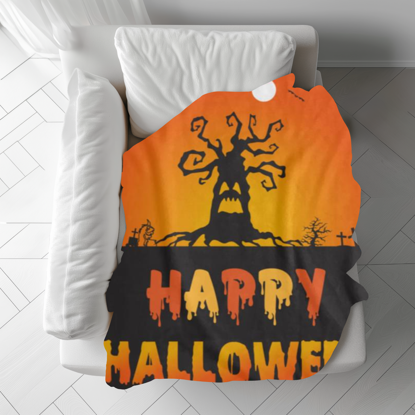 Happy Halloween Fleece Blanket (60X80) - Kim’s Signature Beauty & Accessories    