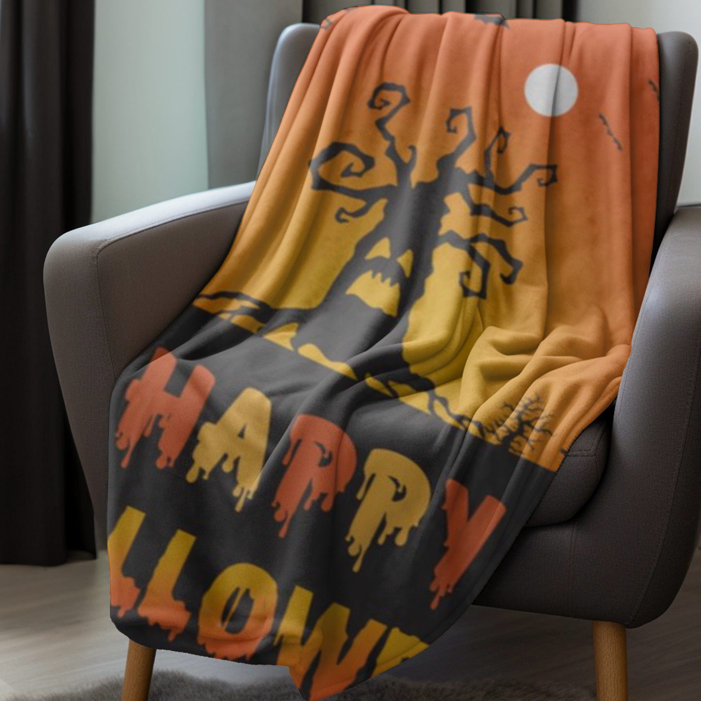 Happy Halloween Fleece Blanket (60X80) - Kim’s Signature Beauty & Accessories    