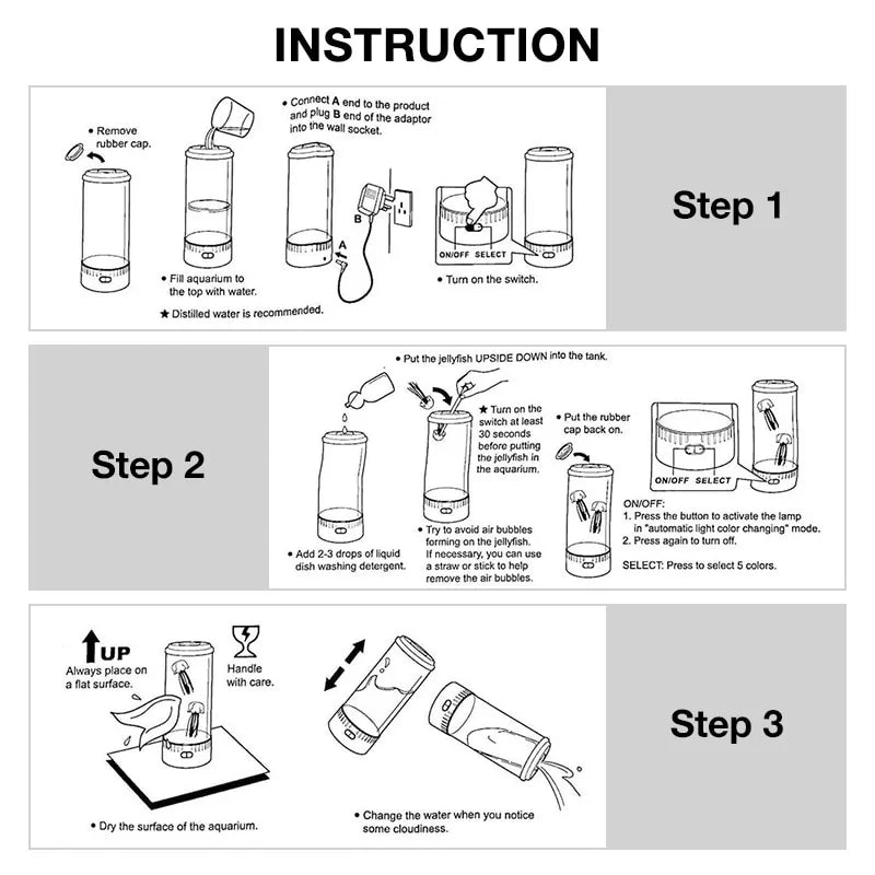 Led Fantasy Jellyfish Lamp - Kim’s Signature Beauty & Accessories    