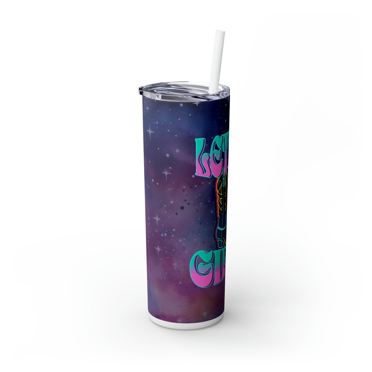 Let's Go Girls Skinny Tumbler with Straw, 20oz - Kim’s Signature Beauty & Accessories    